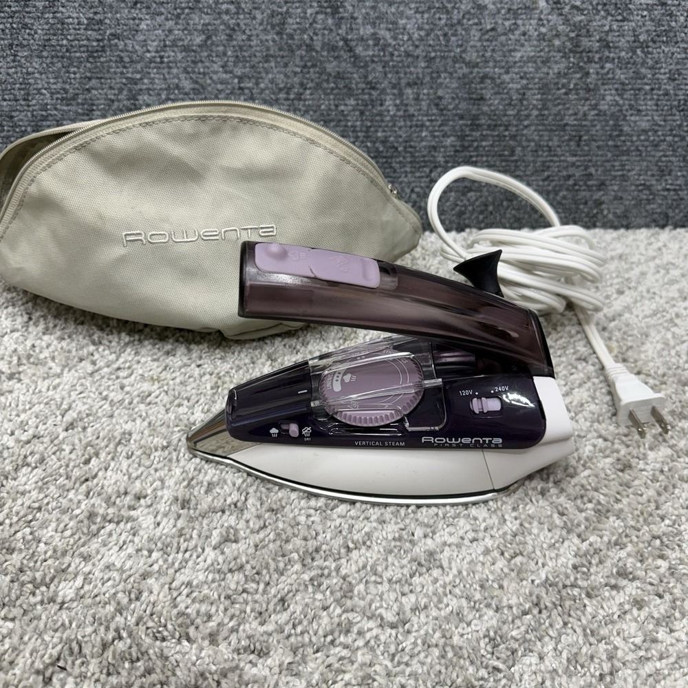 Rowenta first class compact travel steam iron DA1560 dual voltage travel bag